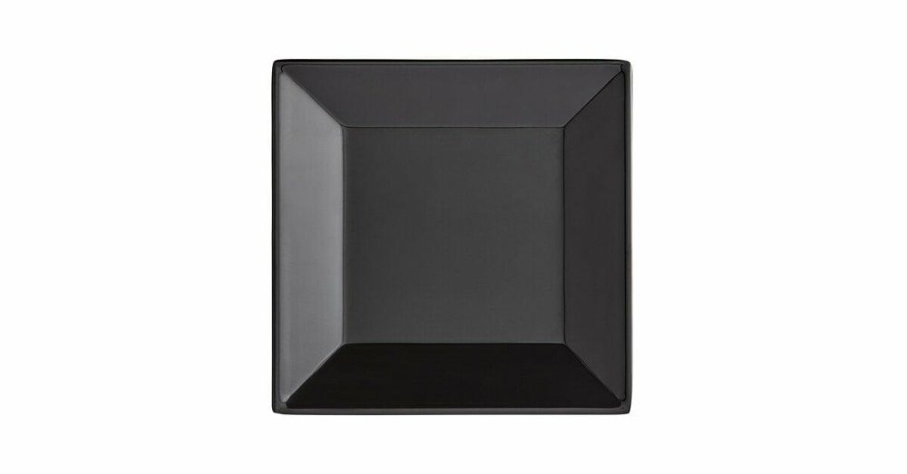 Melamine Plates |  Rittenhouse 10" Black Square Melamine Plate – 12/Case