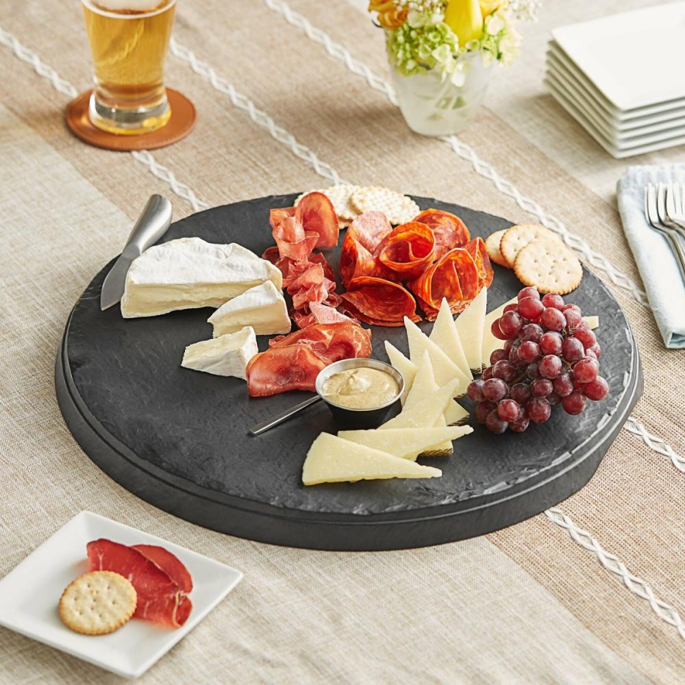 Melamine Trays |  16" Faux Slate Melamine Serving And Display Tray