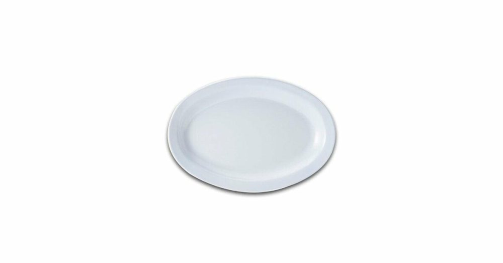 Melamine Trays |  Get Op-614-W White 13 1/4" X 9 3/4" Supermel Oval Platter – 12/Case