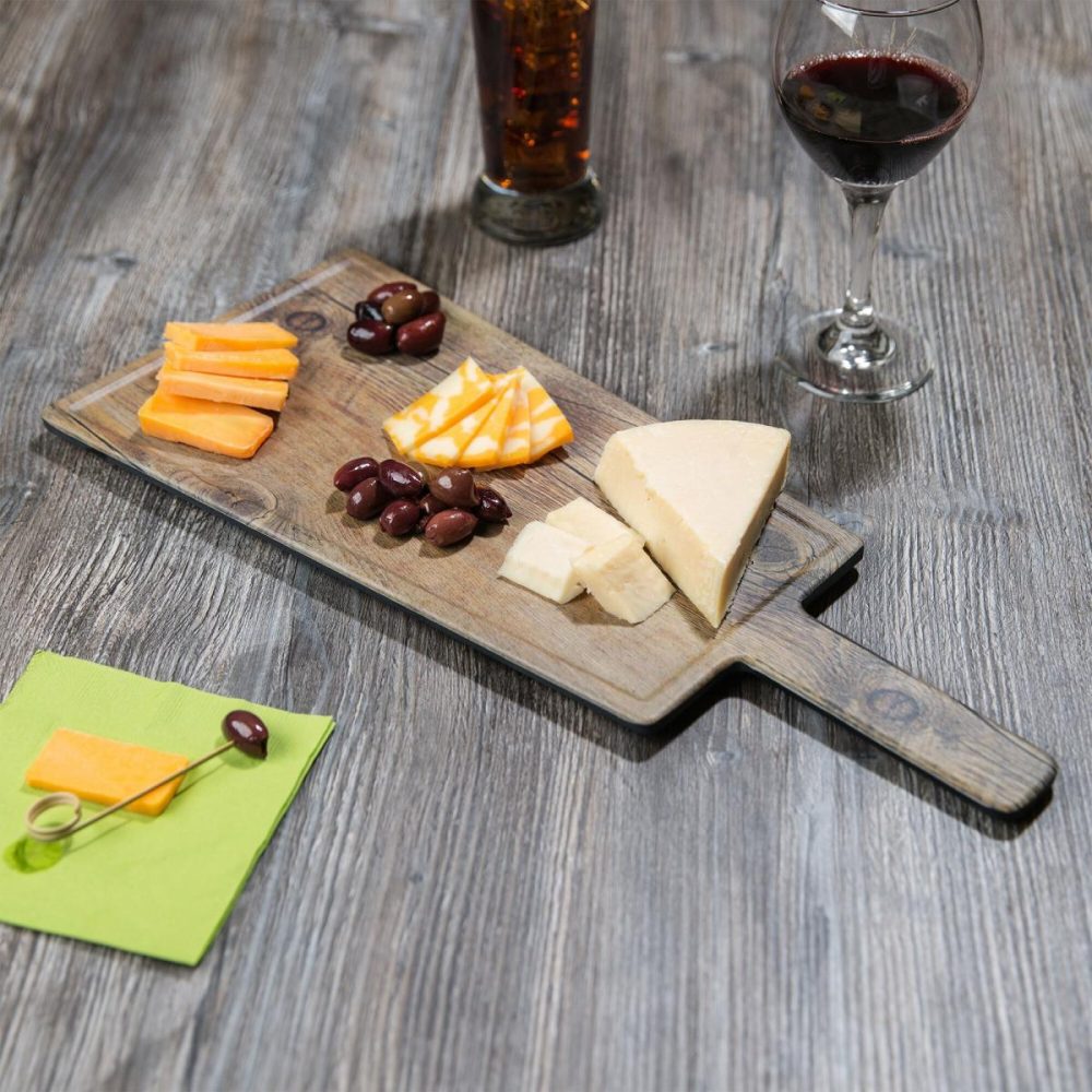 Melamine Trays |  Get Sb-1375-Cow Madison Avenue / Granville 13 1/2" X 7 1/2" Reversible Melamine Faux Oak Wood Display Board