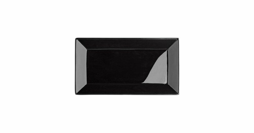 Melamine Trays |  Izumi 14" X 9" Matte Black Melamine Platter – 12/Pack