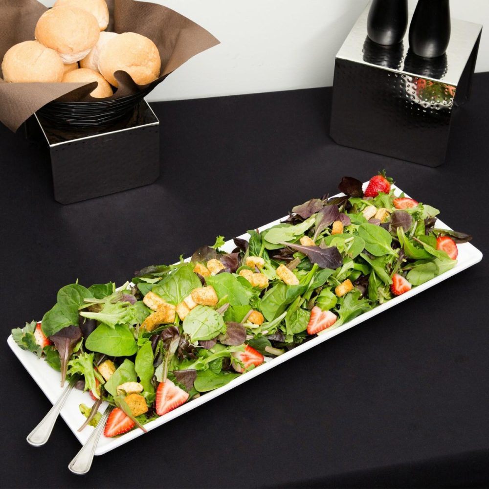 Melamine Trays |  Trpz23 Endurance 22 7/8" X 8 1/4" Trapezoid Melamine Serving Platter