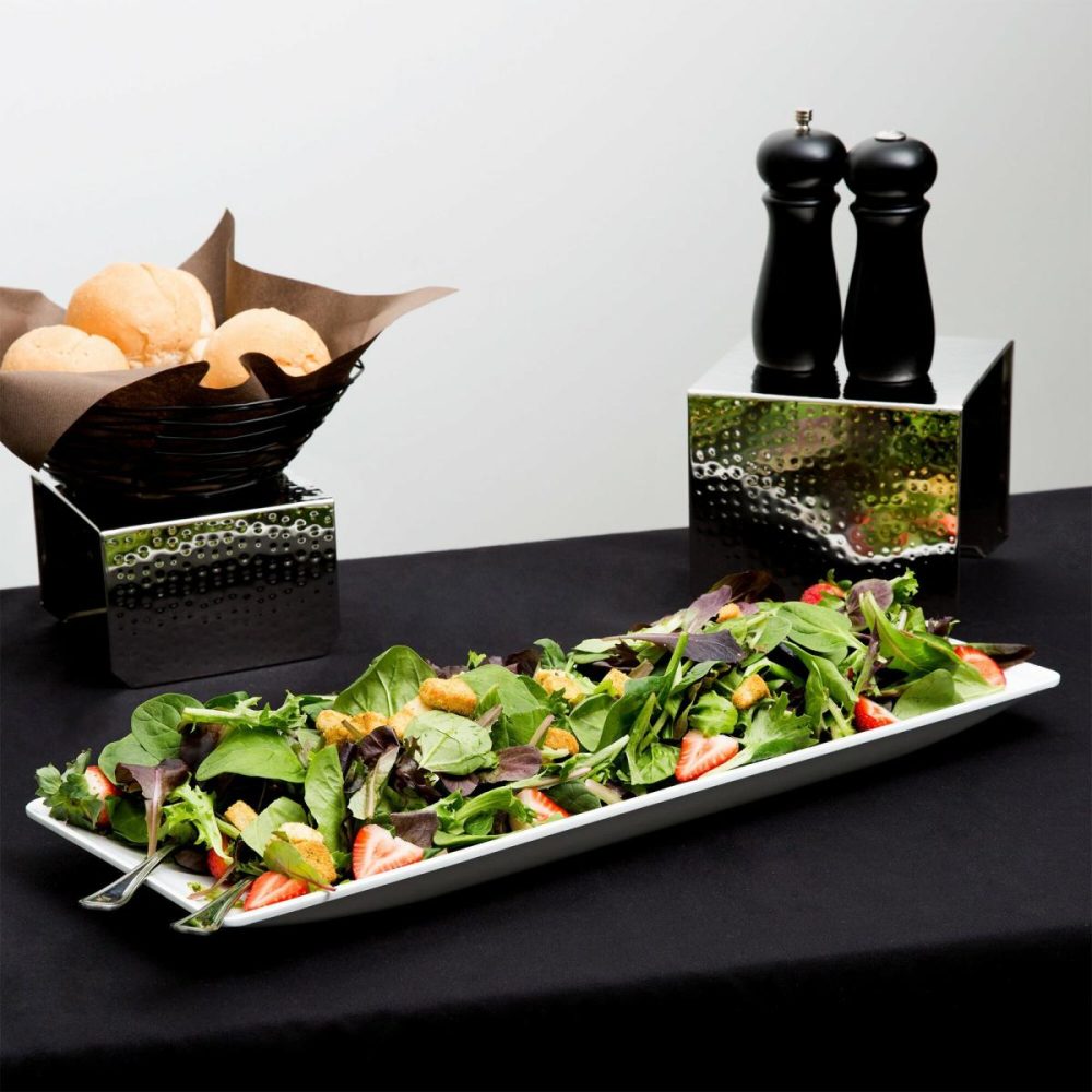 Melamine Trays |  Trpz23 Endurance 22 7/8" X 8 1/4" Trapezoid Melamine Serving Platter