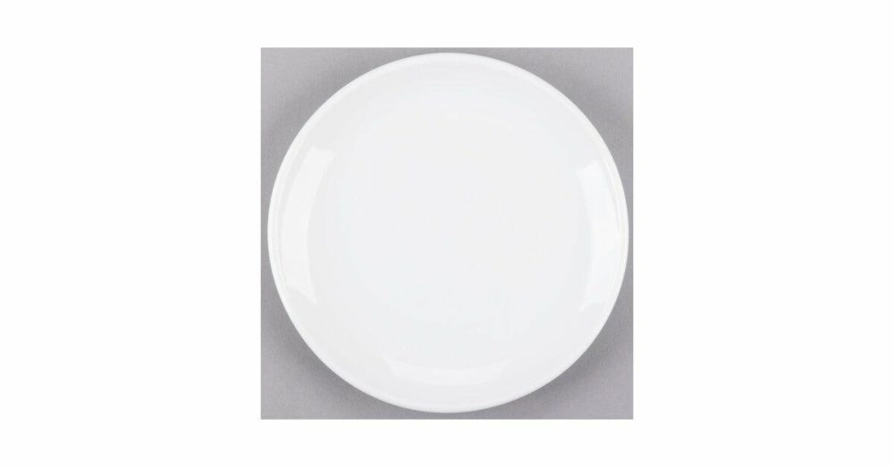 Porcelain Plates |  840-420C Porcelana Coupe Plate 7 1/4" Bright White Round Porcelain – 36/Case