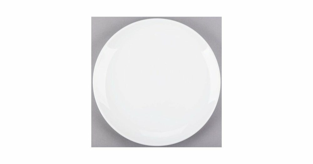 Porcelain Plates |  840-440C Porcelana Coupe Plate 11 1/4" Bright White Round Porcelain – 12/Case