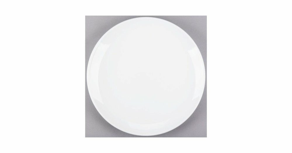 Porcelain Plates |  840-445C Porcelana Coupe Plate 12 1/4" Bright White Round Porcelain – 12/Case