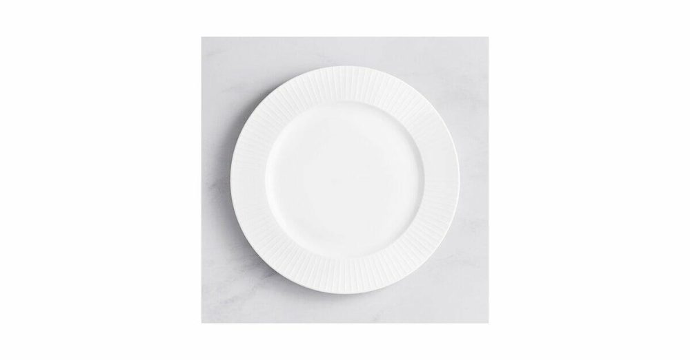 Porcelain Plates |  Cordelia 12" Bright White Embossed Wide Rim Porcelain Plate – 12/Case