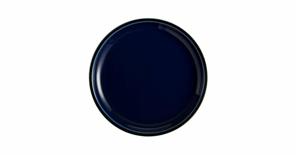 Porcelain Plates |  Pangea 10 1/2" Harbor Blue Matte Coupe Porcelain Plate – 12/Case