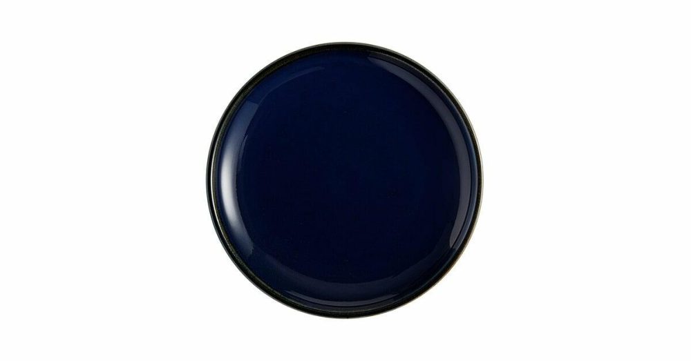 Porcelain Plates |  Pangea 6 1/2" Harbor Blue Matte Coupe Porcelain Plate – 24/Case