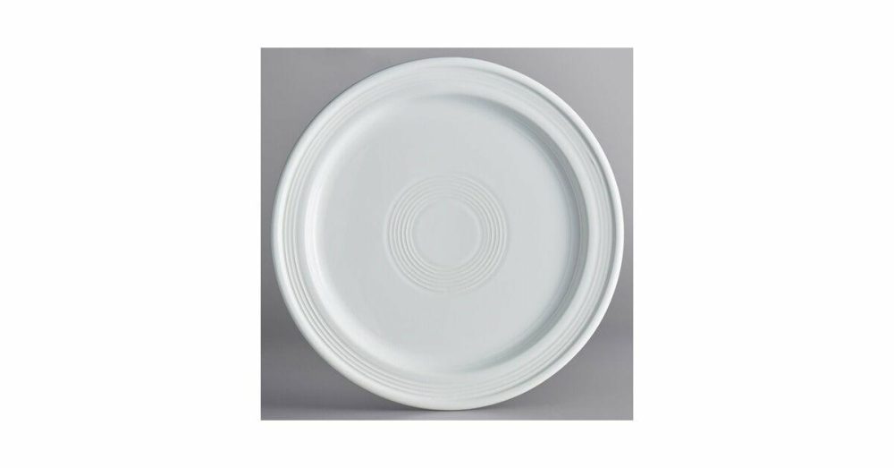 Porcelain Plates |  Pangea 9" Fog White Matte Coupe Porcelain Plate – 12/Case