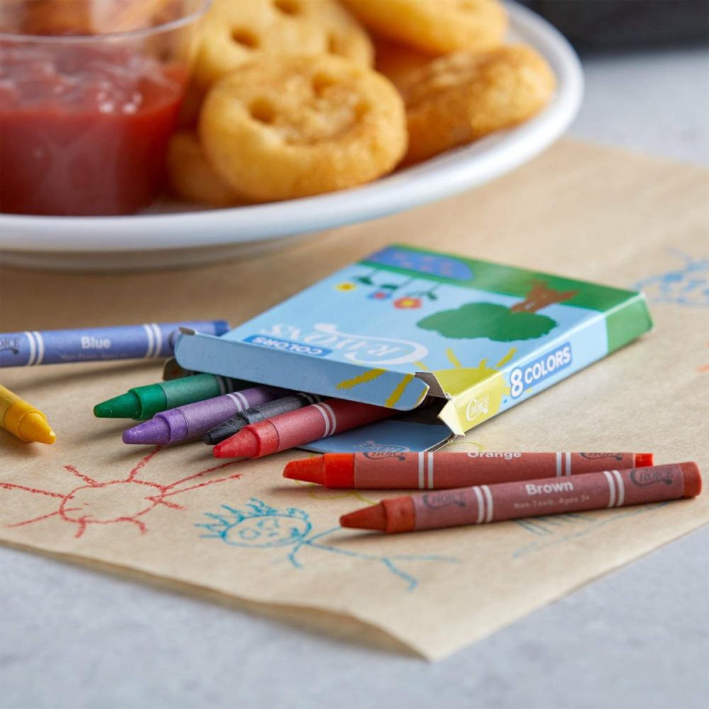 Restaurant Crayons |  165-Count Bulk School Crayon Bucket