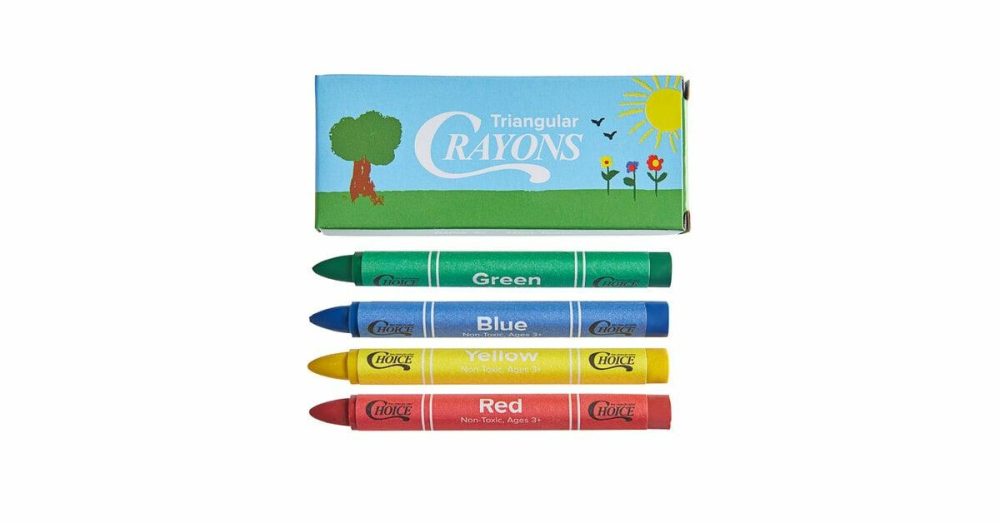 Restaurant Crayons |  4 Pack Kids" Restaurant Crayons In Cello Wrap – 1000/Case