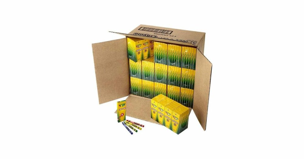 Restaurant Crayons |  520004 Classic 4-Count Assorted Crayon Tuck Box – 360/Case