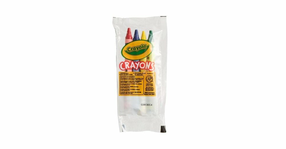 Restaurant Crayons |  520083 4 Pack Standard Crayons In Cello Wrap Pack – 360/Case