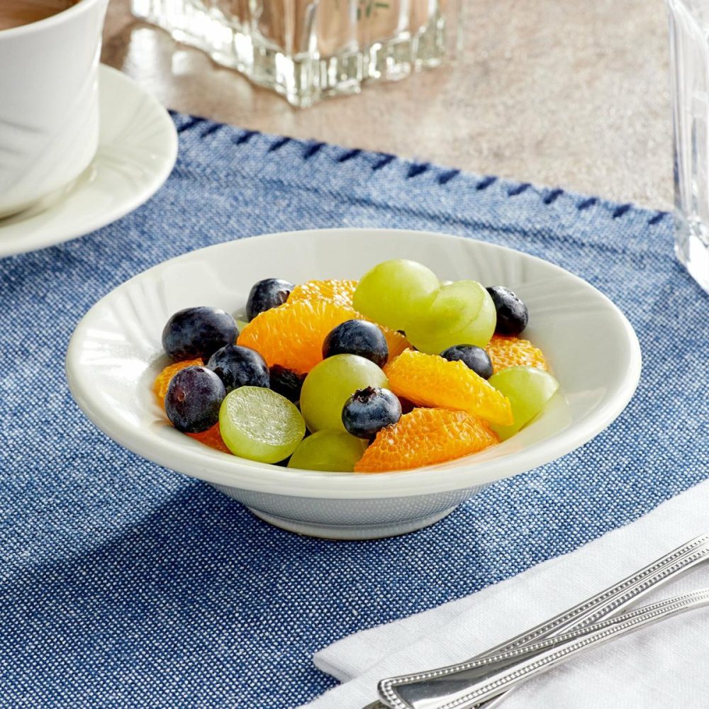 Stoneware Bowls |  Capri 4.5 Oz. Deep Sea Cobalt Stoneware Fruit Bowl / Monkey Dish – 48/Case