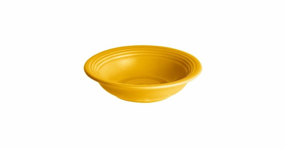 Stoneware Bowls |  Capri 4.5 Oz. Mango Orange Stoneware Fruit Bowl / Monkey Dish – 12/Pack