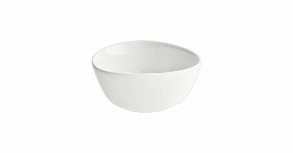 Stoneware Bowls |  Swell 9 Oz. Ivory (American White) Embossed Wide Rim Stoneware Soup Bowl – 24/Case