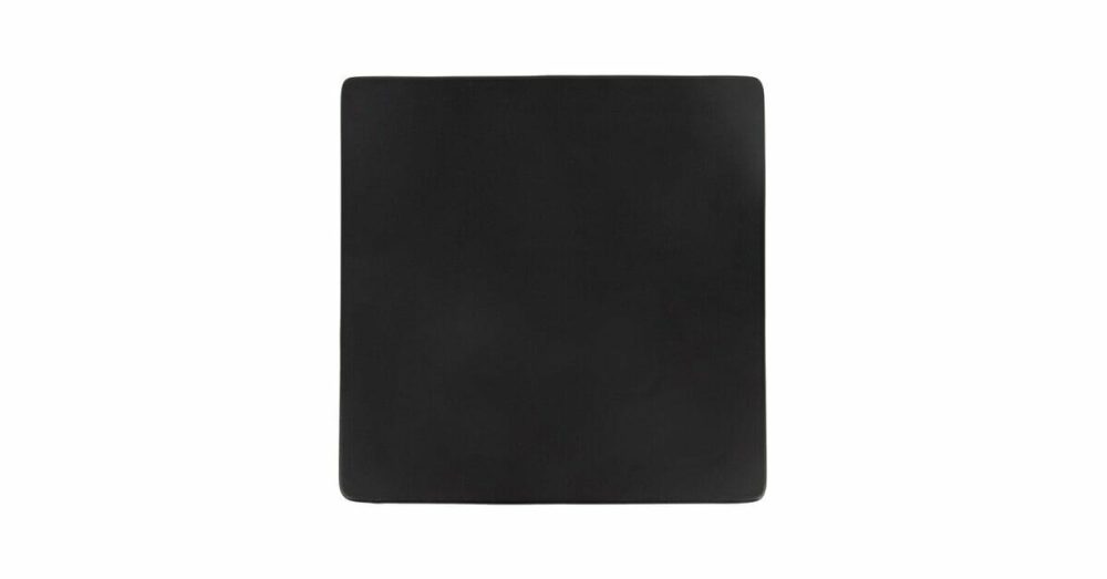 Stoneware Plates |  12 1/4" Matte Black Stoneware Coupe Plate – 12/Case