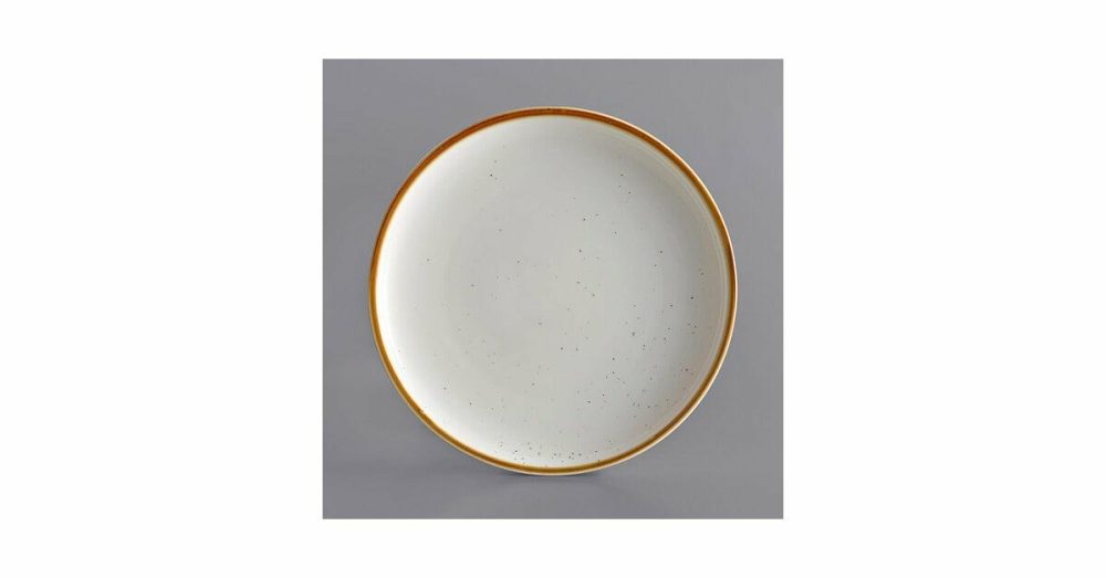 Stoneware Plates |  Embers 10 3/4" Cream White Matte Coupe Stoneware Plate – 12/Case