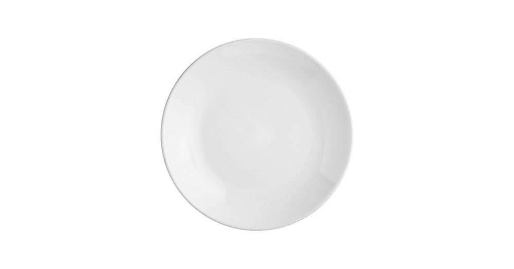 Stoneware Plates |  Embers 9 1/2" Cream White Matte Coupe Stoneware Plate – 12/Case