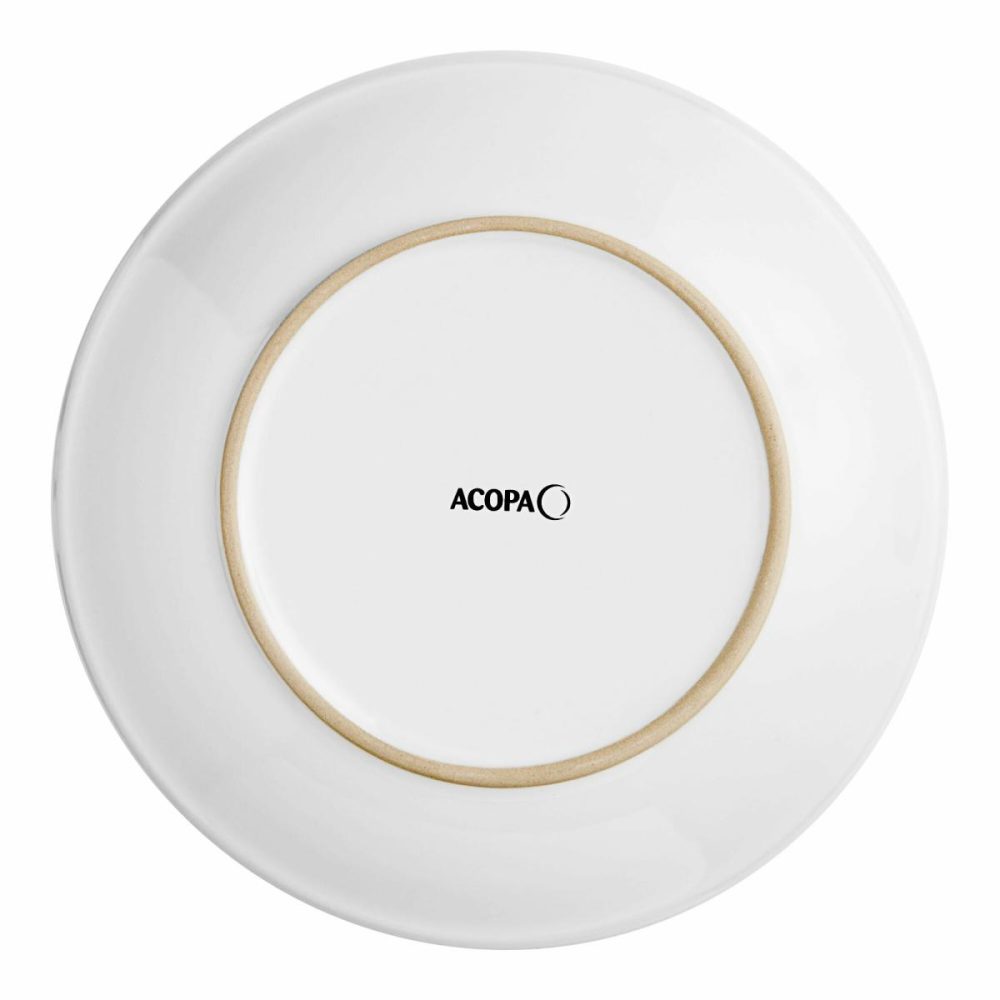 Stoneware Plates |  Embers 9 1/2" Cream White Matte Coupe Stoneware Plate – 12/Case