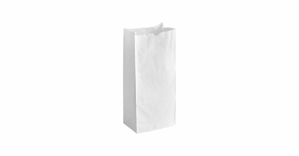 Take-Out Bags |  10 Lb. White Paper Bag – 500/Case