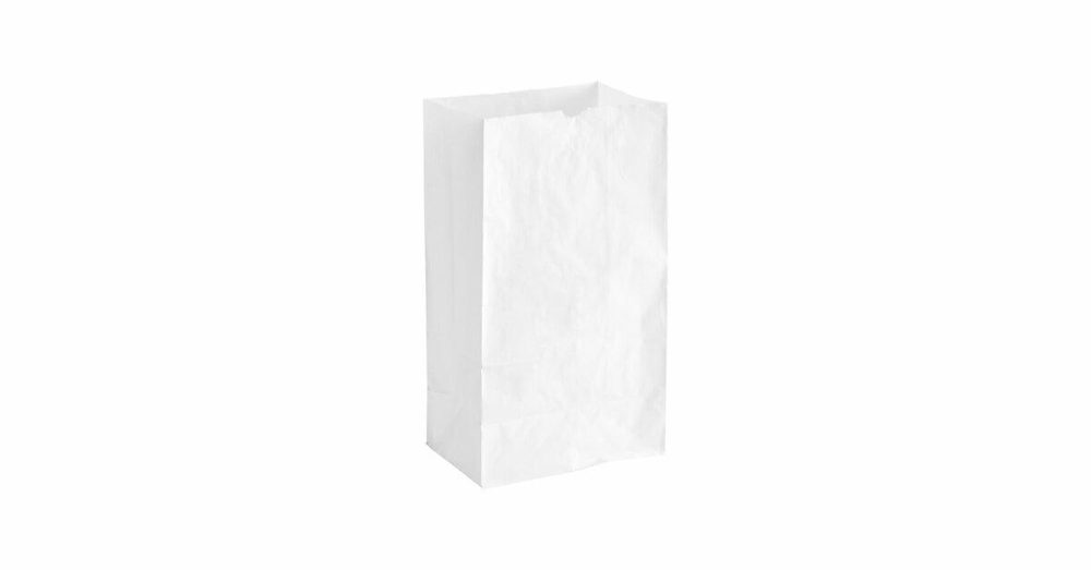 Take-Out Bags |  20 Lb. White Paper Bag – 500/Case