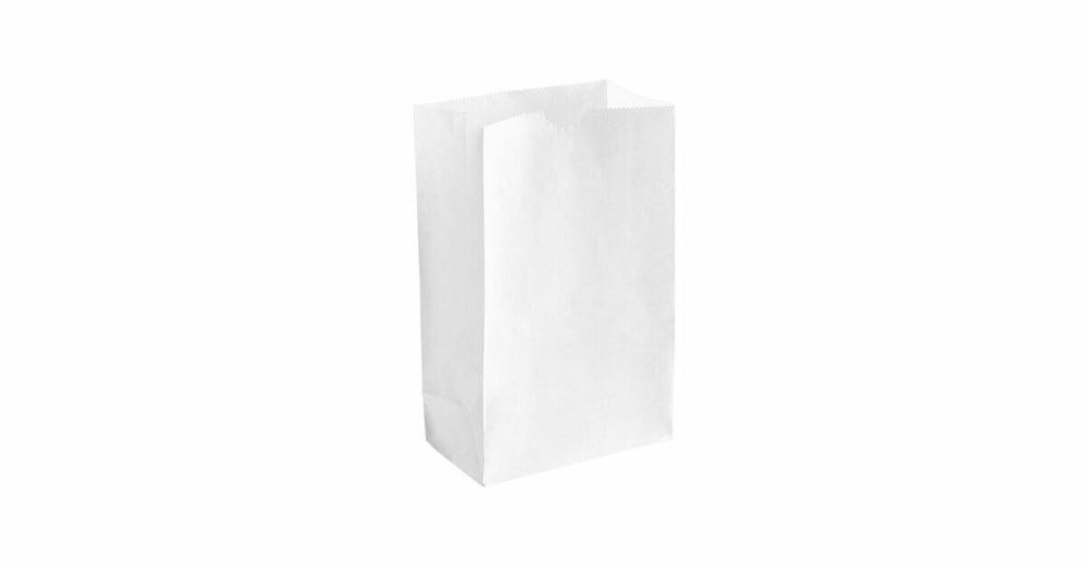 Take-Out Bags |  3 Lb. White Paper Bag – 500/Case