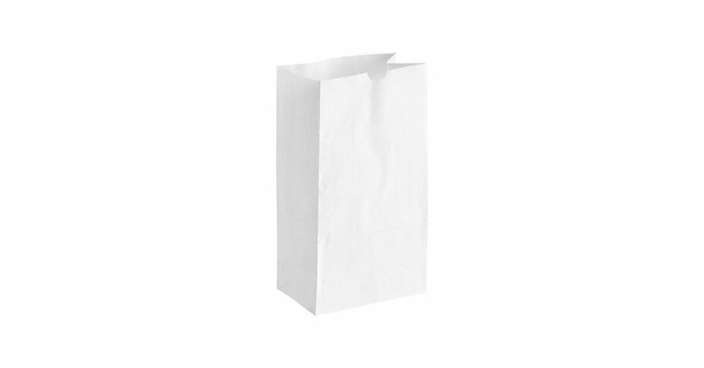 Take-Out Bags |  6 Lb. White Paper Bag – 500/Case