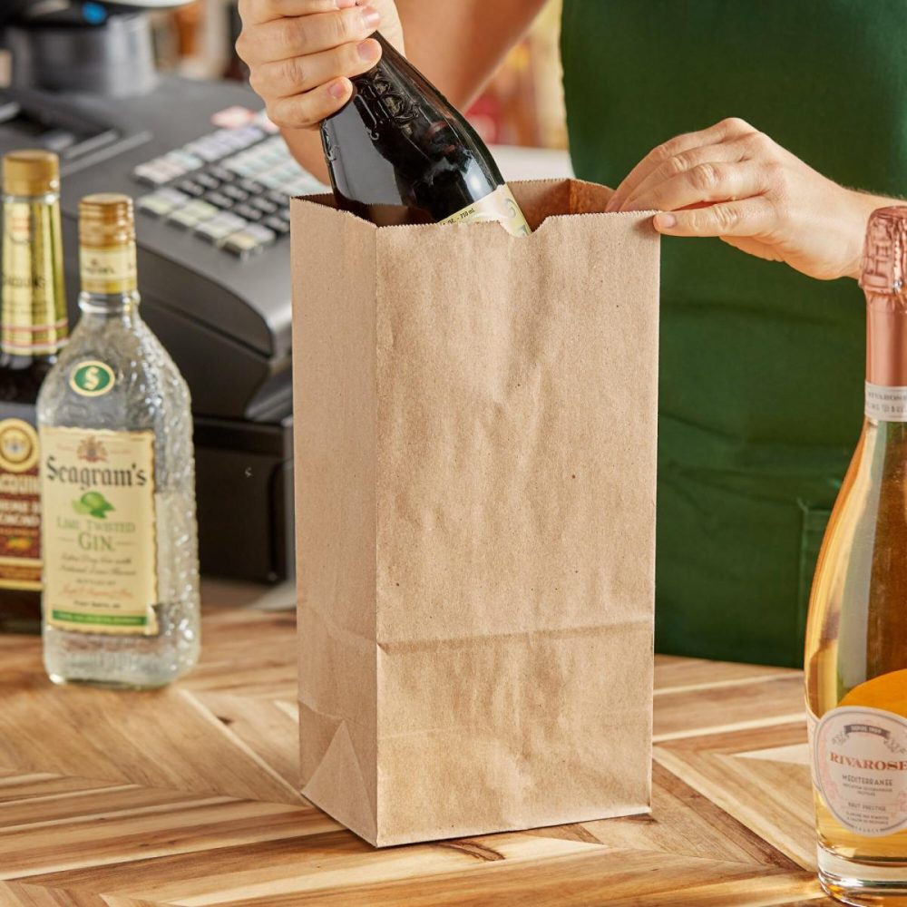 Take-Out Bags |  8 Lb. Heavy-Duty Natural Kraft Bag – 400/Case