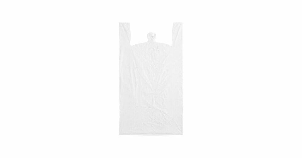 Take-Out Bags |  Extra Large Size Grey "Thank You" Medium-Duty Plastic T-Shirt Bag – 450/Case