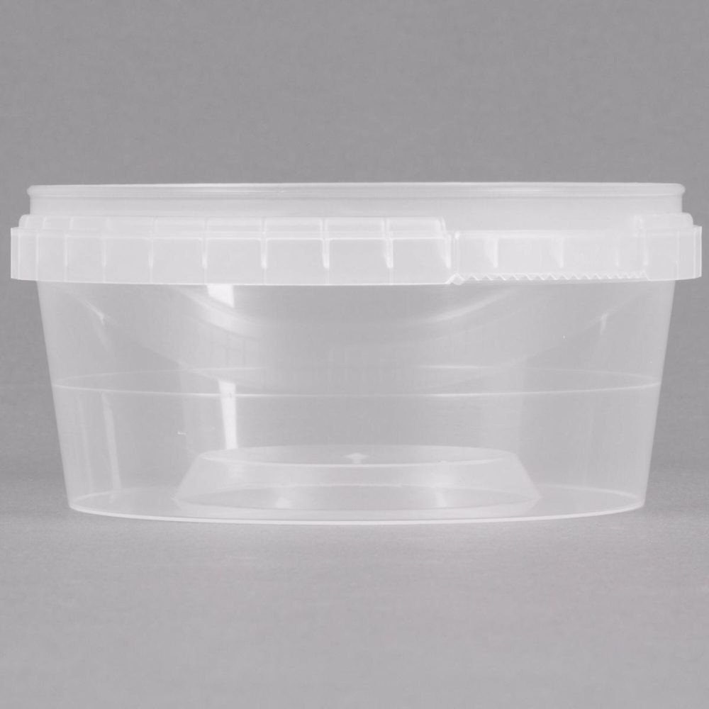 Tamper Evident Packaging |  12 Oz. Clear Tamper Evident Tamper Resistant Safe Lock Deli Container – 25/Pack