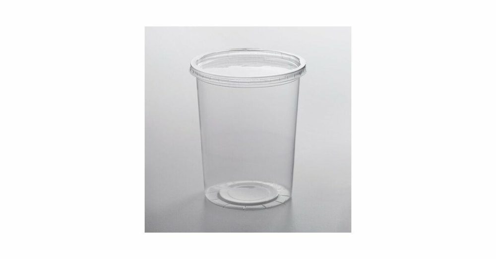 Tamper Evident Packaging |  32 Oz. Clear Tamper Resistant Tamper Evident Safe Lock Deli Container With Lid – 5/Case