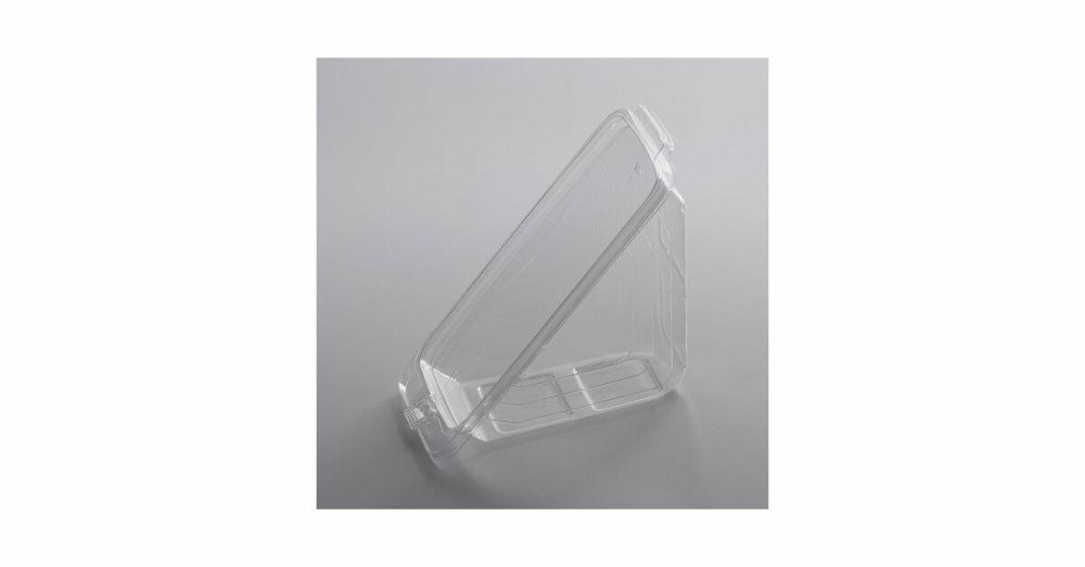 Tamper Evident Packaging |  7" X 4" X 4" Clear Pet Tamper-Evident Tamper-Resistant Sandwich Wedge Container – 200/Case