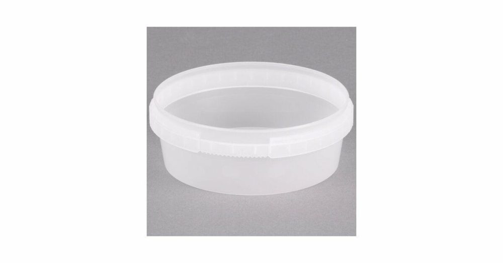 Tamper Evident Packaging |  8 Oz. Clear Tamper Evident Tamper Resistant Safe Lock Deli Container – 25/Pack