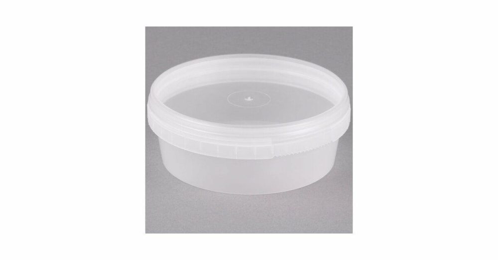 Tamper Evident Packaging |  8 Oz. Clear Tamper Resistant Tamper Evident Safe Lock Deli Container With Lid – 5/Case