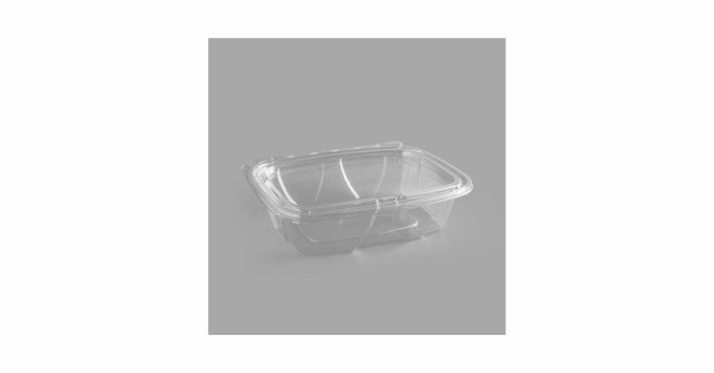 Tamper Evident Packaging |  Clearpac Safeseal 20 Oz. Tamper-Resistant, Tamper-Evident Hinged Container With Flat Lid – 200/Case