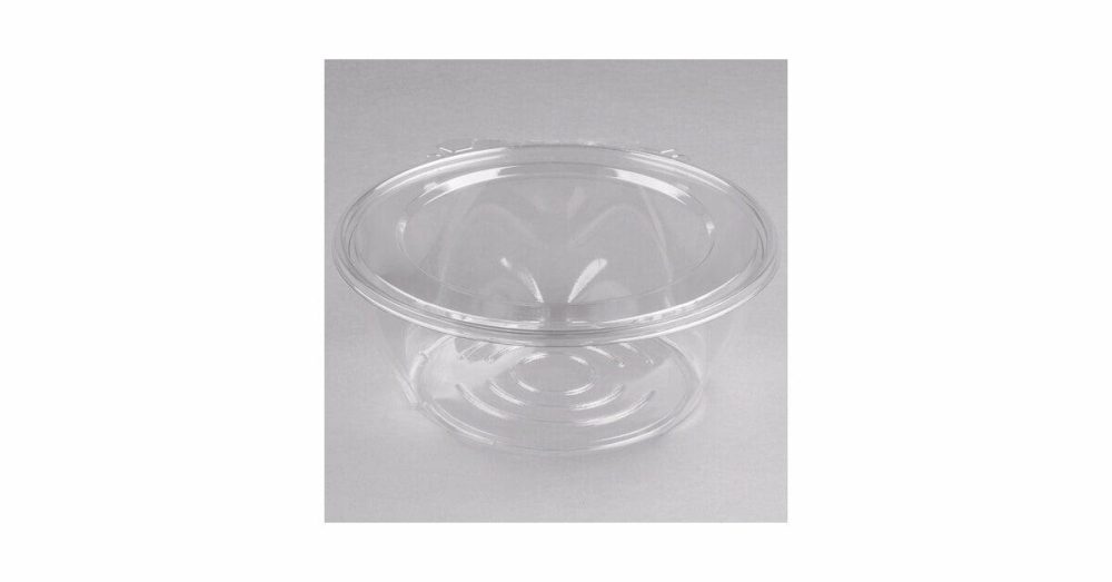 Tamper Evident Packaging |  Safeseal 64 Oz. Plastic Tamper-Resistant, Tamper-Evident Bowl With Flat Lid – 100/Case