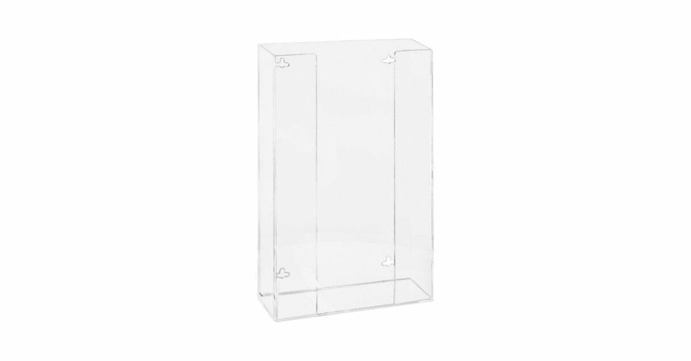 Disposable Glove Dispensers |  10 5/16" X 3 13/16" X 20 13/16" Clear Acrylic Quad Glove Dispenser