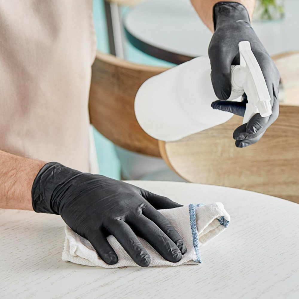 Disposable Gloves |  Black Biodegradable Nitrile 4 Mil Powder-Free Gloves – 1000/Case