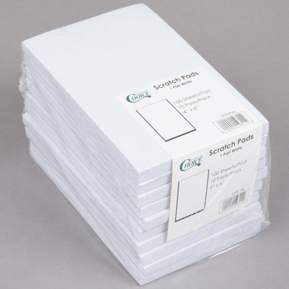 Guest Checks |  1 Part White Scratch Pad – 10/Pack