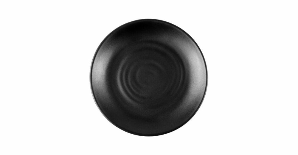 Melamine Plates |  Get Bf-7-Bk Nara 7 1/4" Black Matte Round Melamine Plate – 24/Case