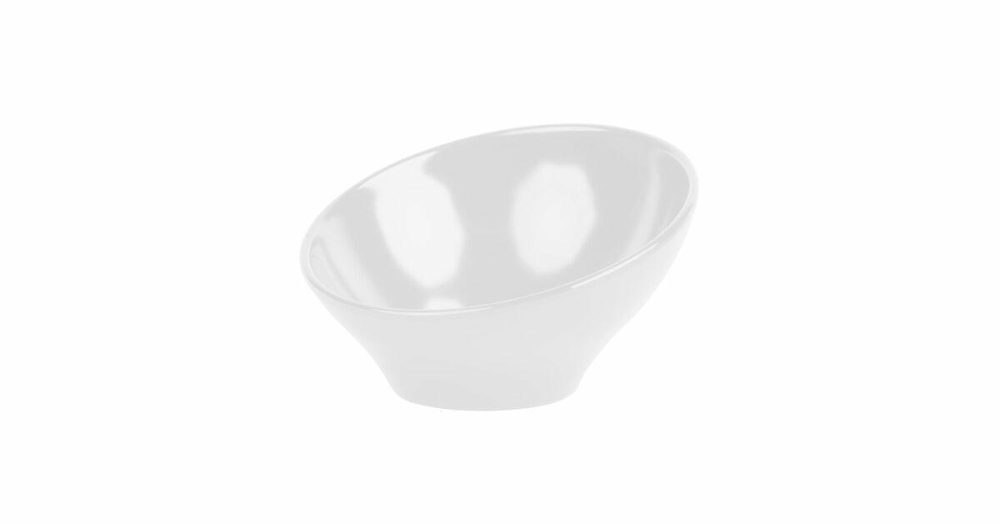 China Bowls |  13 Oz. Bright White Slanted Porcelain Bowl – 24/Case